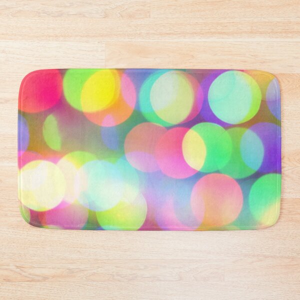 Item preview, Out Of Focus Christmas Lights Abstract Art Textured Circles Neon Colors designed and sold by HopefulFlower.