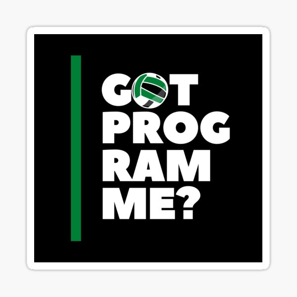 "Got Programme?" Sticker by GroundHopShop | Redbubble
