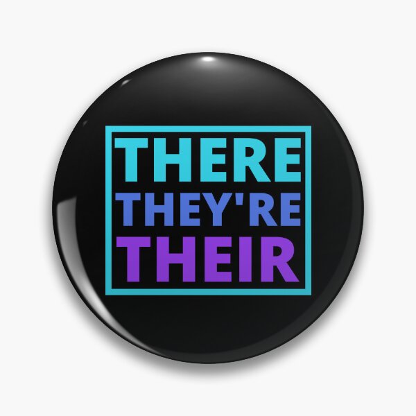 Item preview, There, They're, Their, Funny Grammar School Education Teachers Blue and Purple designed and sold by CameronBischoff.