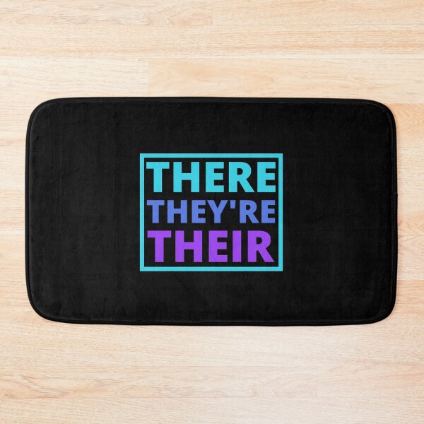 Item preview, There, They're, Their, Funny Grammar School Education Teachers Blue and Purple designed and sold by CameronBischoff.