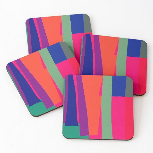 Item preview, Diseño de colores de forma de arte, bloque de color verde rojo azul, Irena Orlov designed and sold by Irena Orlov.