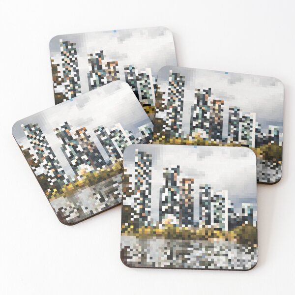 Item preview, Pixelated Cityscape designed and sold by fotollissimo.