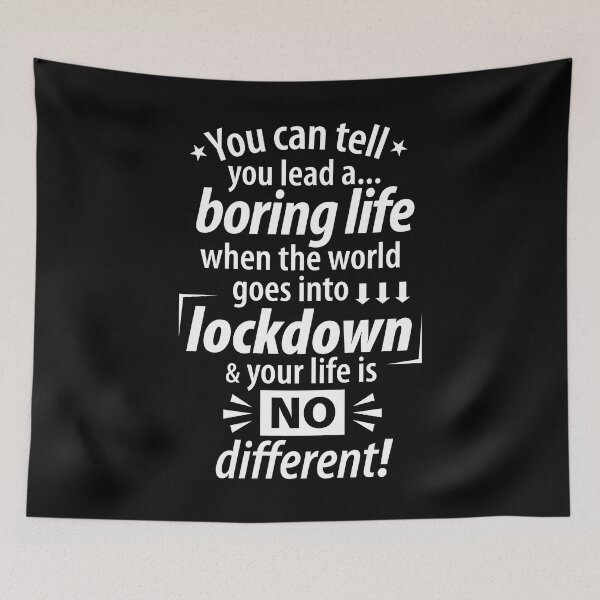 Item preview, My Boring Lockdown Life - Funny Pandemic Saying - Type designed and sold by 26-Characters.