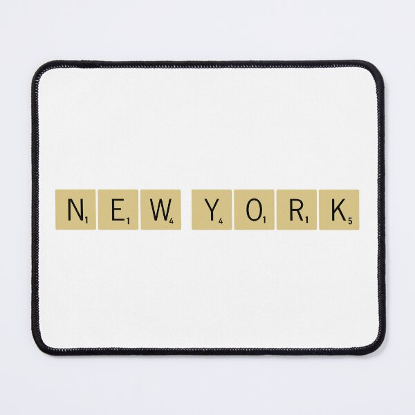 Item preview, New York Scrabble Tiles Horizontal Sticker designed and sold by SowCow.