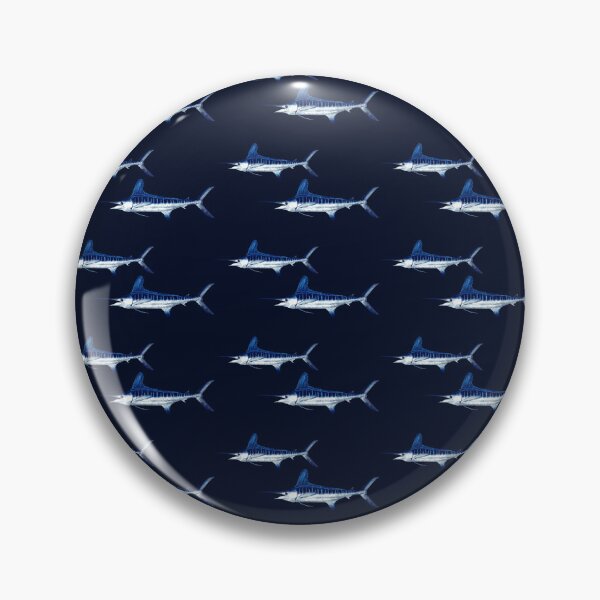 Item preview, Atlantic White Marlin Swim Repeat Vector Pattern designed and sold by Melissa  MacMichael Art + Design.