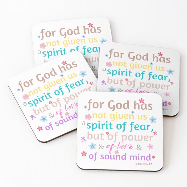 Item preview, 2 TIMOTHY 1:7 Scripture On Fear designed and sold by keialtivariety.