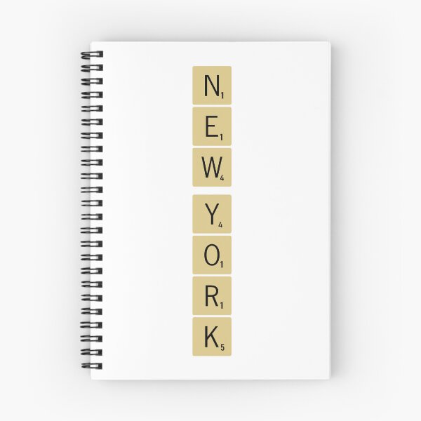 Item preview, New York Scrabble Tiles Vertical Sticker designed and sold by SowCow.