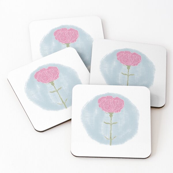 Item preview, January Birth Month Flower, Carnation Print designed and sold by SparkPrintsandDesigns.
