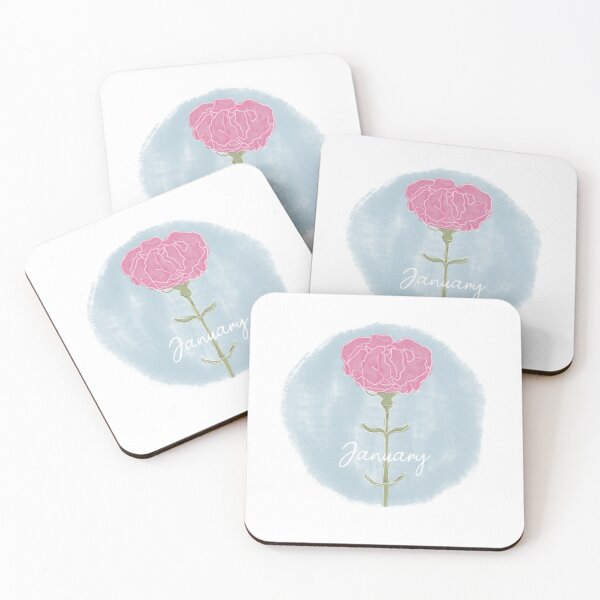 Item preview, January Carnation Print designed and sold by SparkPrintsandDesigns.