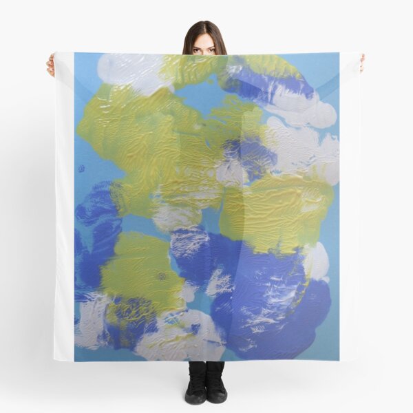 Aperçu de l'œuvre Résumé en bleu blanc et jaune 2 créée et vendue par mary81.