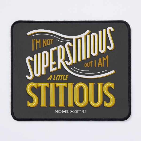Item preview, I'm Not Superstitious, But I Am a Little Stitious designed and sold by Alyssa Brensinger.