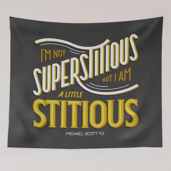 Item preview, I'm Not Superstitious, But I Am a Little Stitious designed and sold by Alyssa Brensinger.
