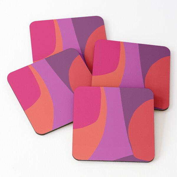 Item preview, Red Hot Pink Purple Abstract Shapes, Irena Orlov  designed and sold by Irena Orlov.