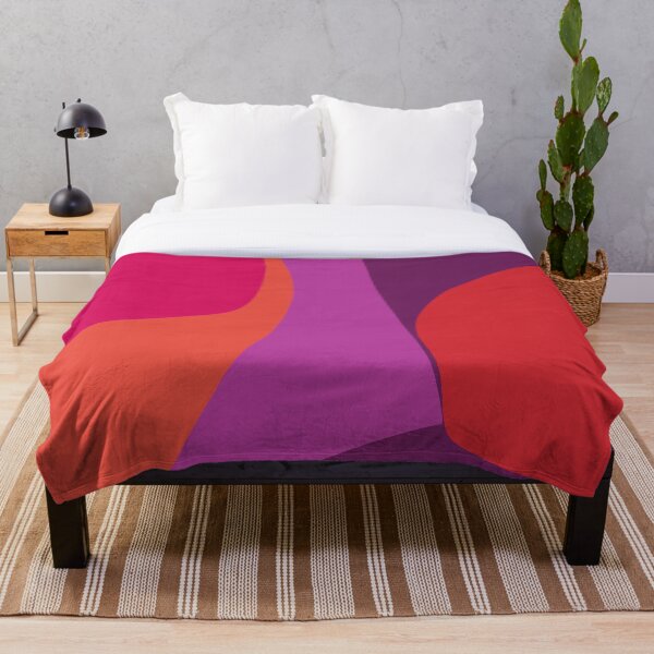 Aperçu de l'œuvre Formes abstraites violet rose chaud rouge, Irena Orlov créée et vendue par Irena Orlov.