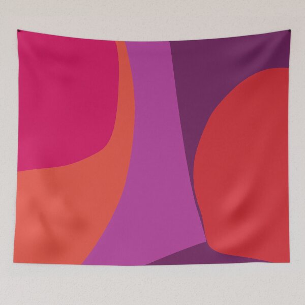 Item preview, Red Hot Pink Purple Abstract Shapes, Irena Orlov  designed and sold by Irena Orlov.