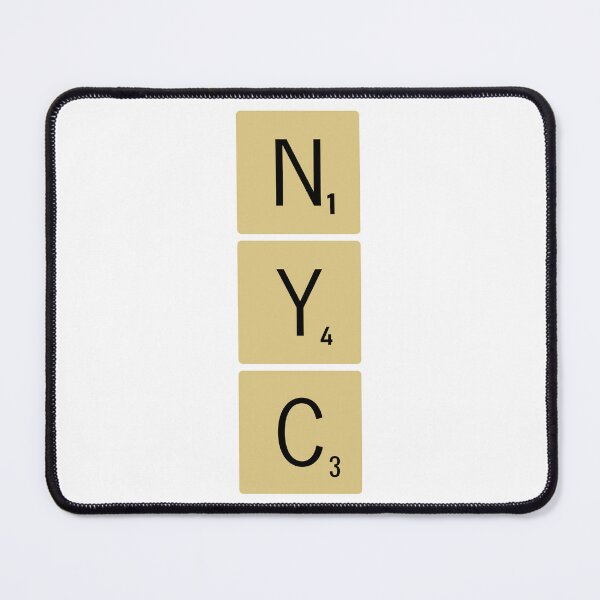 Item preview, New York City Scrabble Tiles Vertical Sticker NYC designed and sold by SowCow.