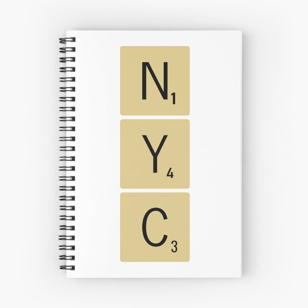 Item preview, New York City Scrabble Tiles Vertical Sticker NYC designed and sold by SowCow.