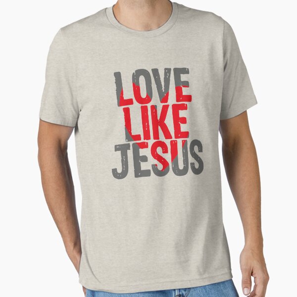 Artikel-Vorschau von Liebe wie Jesus + Herz / Zitat / perfektes Geschenk für alle, designt und verkauft von Yuzik.