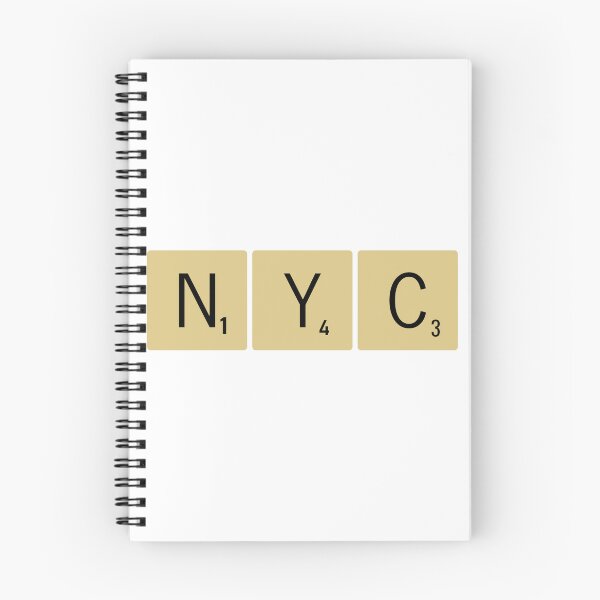 Item preview, New York City Scrabble Tiles Horizontal Sticker NYC designed and sold by SowCow.