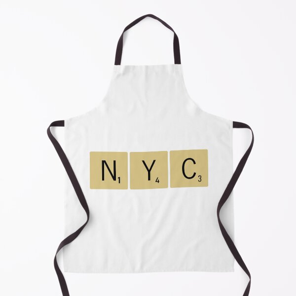 Item preview, New York City Scrabble Tiles Horizontal Sticker NYC designed and sold by SowCow.