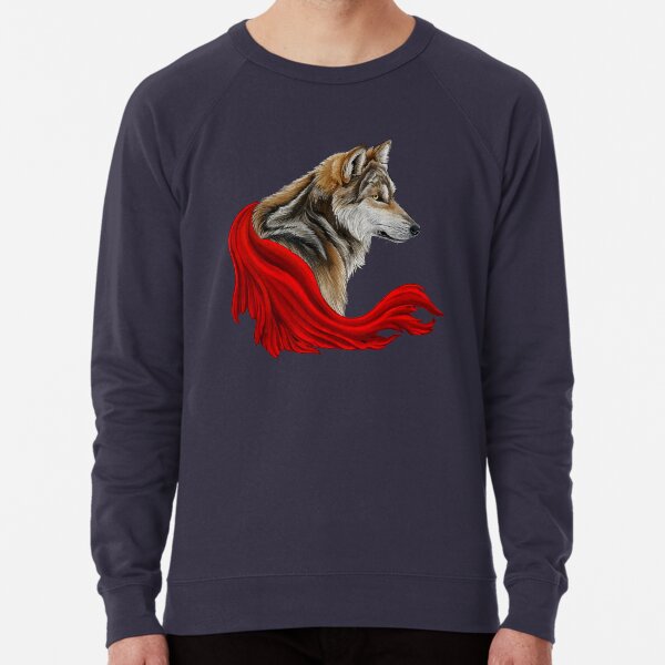 Red the wolf Lightweight Sweatshirt