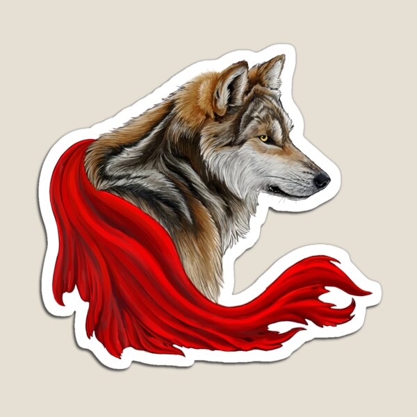 Red the wolf Magnet