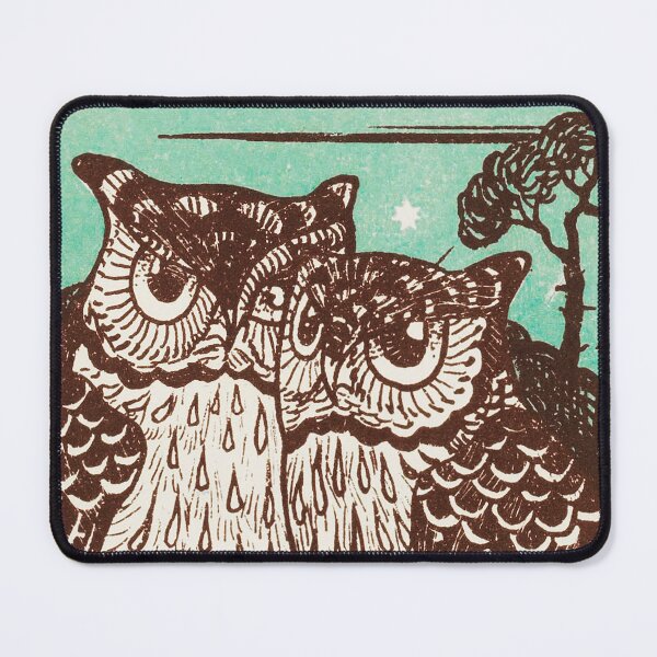 Item preview, Owl Couple - Bestelkaart voor Uilengeluk (1895) by Theo van Hoytema. designed and sold by superbling.