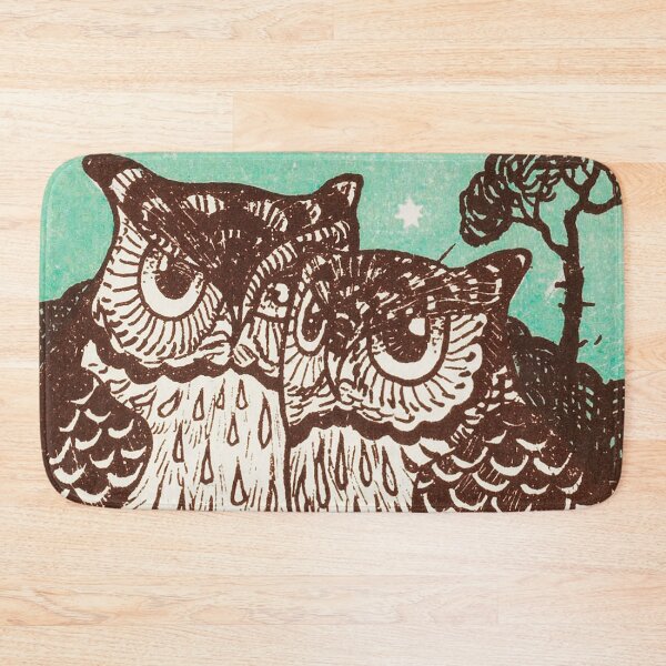 Item preview, Owl Couple - Bestelkaart voor Uilengeluk (1895) by Theo van Hoytema. designed and sold by superbling.