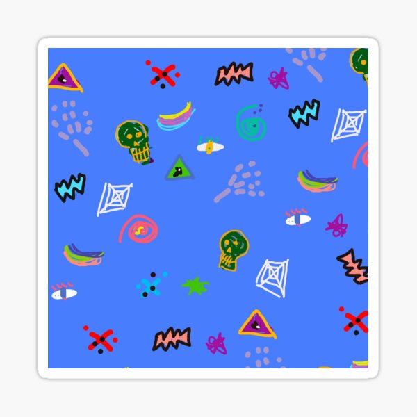 Motif in grape Sticker
