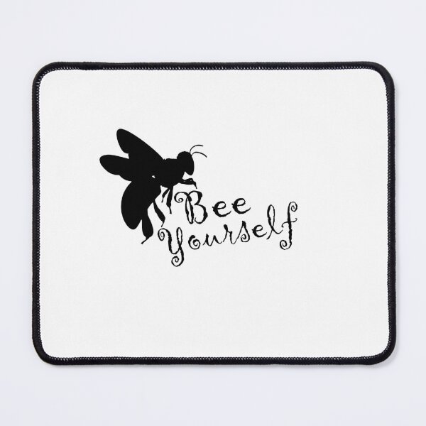 Item preview, Bee Yourself - Black Text with Honey Bee designed and sold by MountMercantile.
