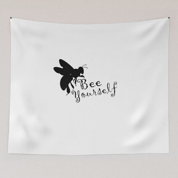Item preview, Bee Yourself - Black Text with Honey Bee designed and sold by MountMercantile.