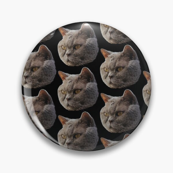 Item preview, British shorthaired Grey cat designed and sold by StikkiStickers.