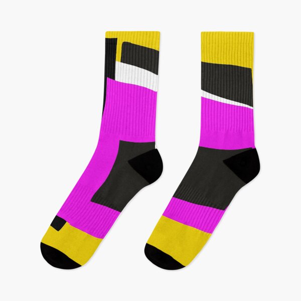 Item preview, Yellow Pink Black Geometric Shapes, Irena Orlov designed and sold by Irena Orlov.