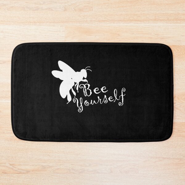 Item preview, Bee Yourself - White Text with Honey Bee designed and sold by MountMercantile.