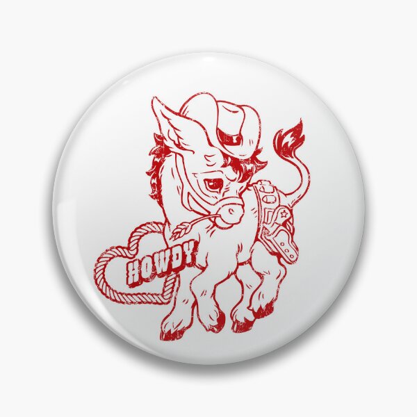 Item preview, Howdy Donkey in Poppy Red designed and sold by Marianne Martin.