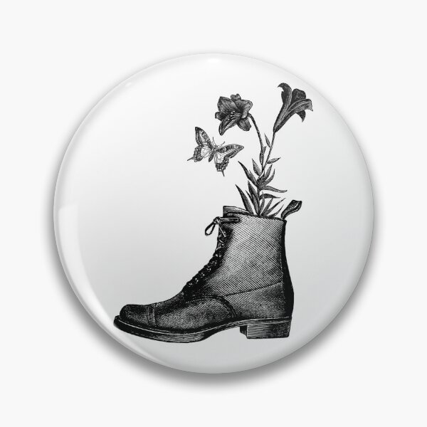 Item preview, Vintage Floral Boot designed and sold by ChelleCreate.