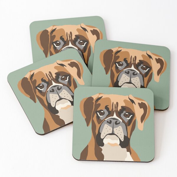 Item preview, boxer dog designed and sold by BigAndBug.