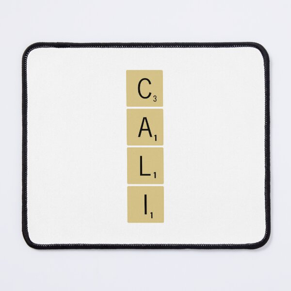 Item preview, Cali Scrabble Tiles Vertical Sticker California designed and sold by SowCow.