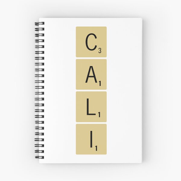 Item preview, Cali Scrabble Tiles Vertical Sticker California designed and sold by SowCow.