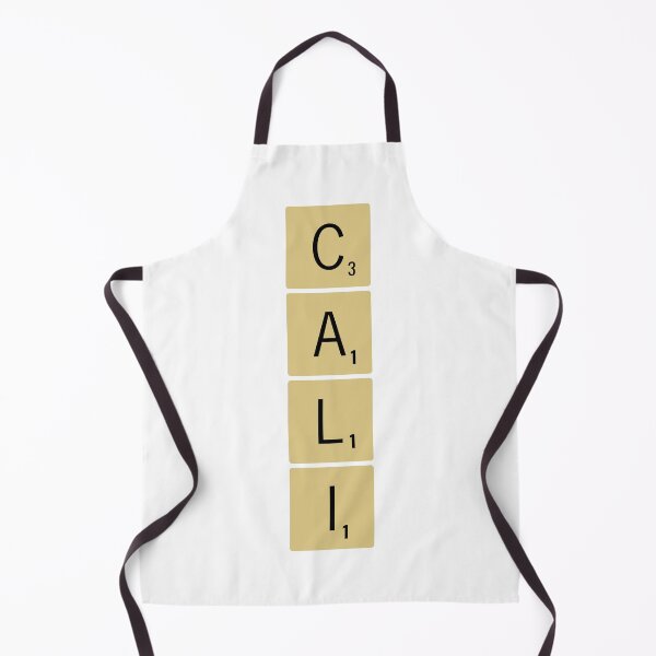 Item preview, Cali Scrabble Tiles Vertical Sticker California designed and sold by SowCow.