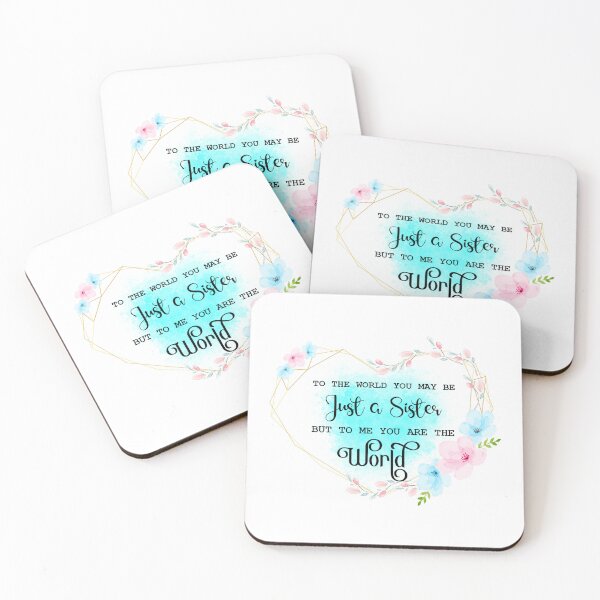 Item preview, To The World You May Be Just a Sister I  Sister Gift Ideas designed and sold by younghopes.