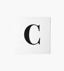 Letter C: name initial Art Board
