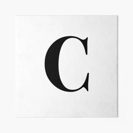 Letter C: name initial | Art Board Print