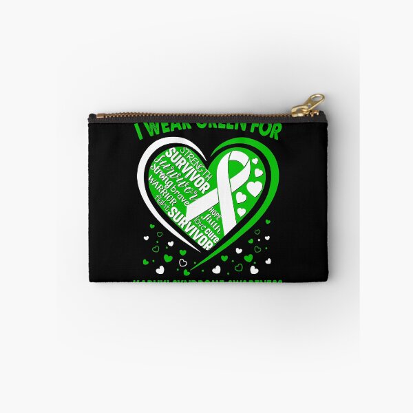 Item preview, I Wear Green For Kabuki Syndrome Survivor Heart Ribbon designed and sold by heppenp.