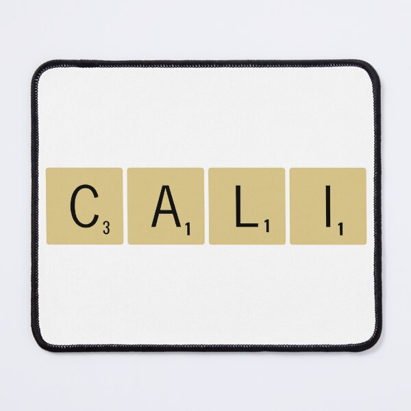 Item preview, Cali Scrabble Tiles Horizontal Sticker California designed and sold by SowCow.