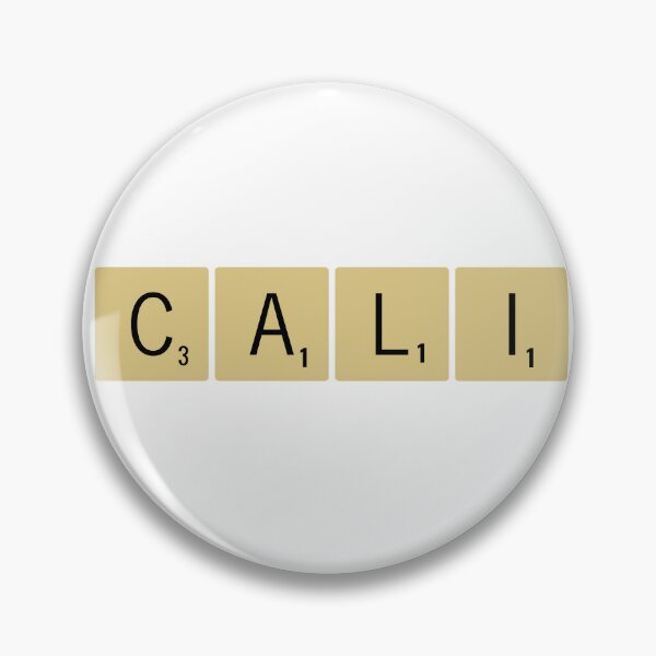 Item preview, Cali Scrabble Tiles Horizontal Sticker California designed and sold by SowCow.