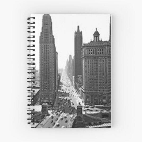 Item preview, Chicago Skyline, Chicago 1940s, State Street, Marshall Fields Department Store, the Loop, 2nd City, The Windy City, skyscraper, Sears, Lake Michigan,  designed and sold by Nostrathomas66.
