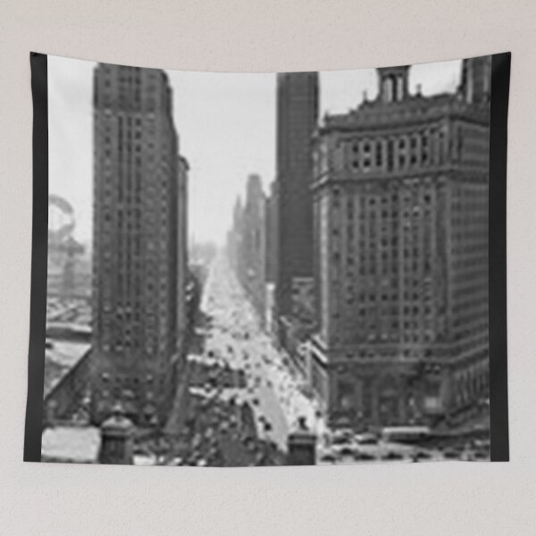Item preview, Chicago Skyline, Chicago 1940s, State Street, Marshall Fields Department Store, the Loop, 2nd City, The Windy City, skyscraper, Sears, Lake Michigan,  designed and sold by Nostrathomas66.