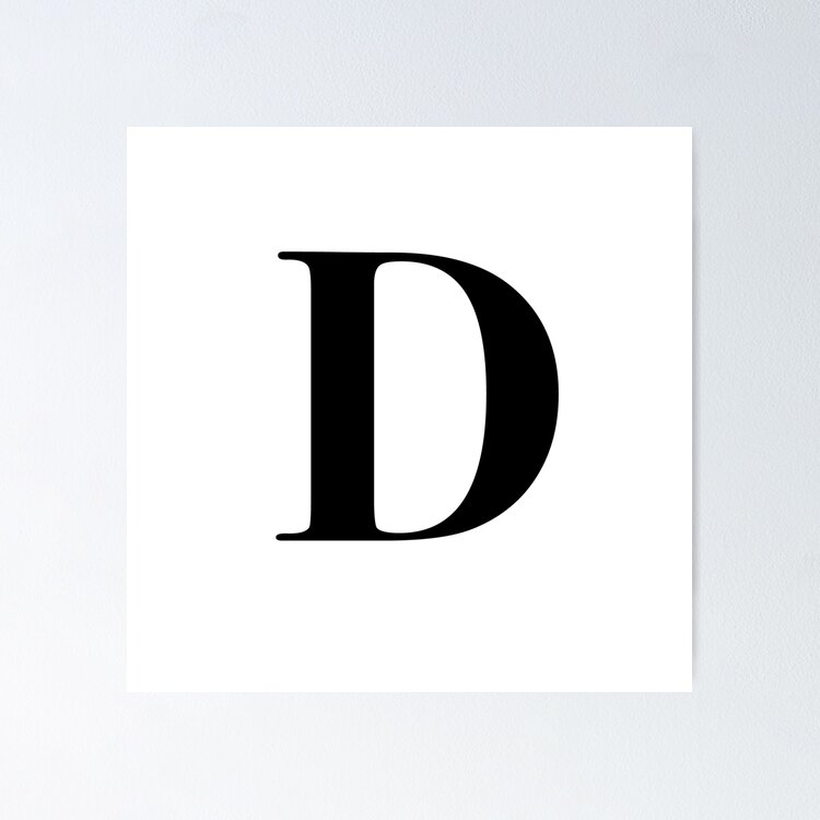 Letter D name Initial 
