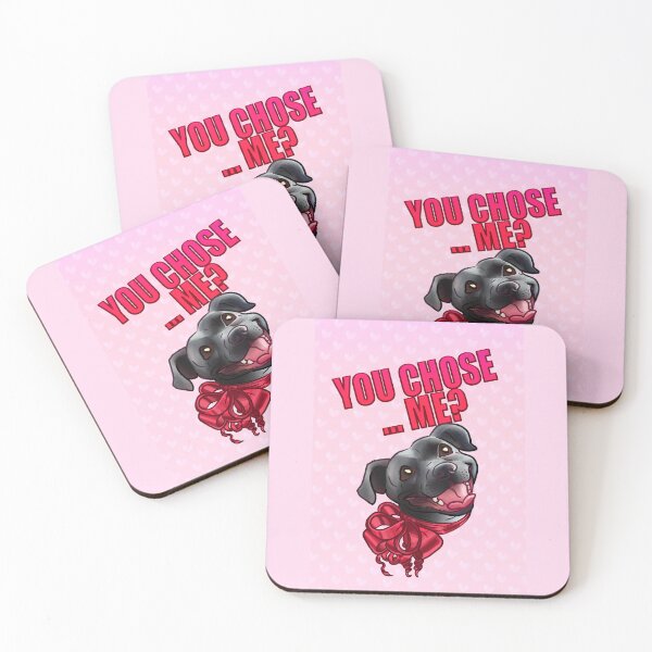 Item preview, YOU CHOSE ME ? GREY BLACK STAFFY PINK CARD designed and sold by Deathoftheself.